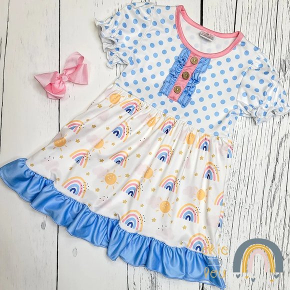 Bright Rainbow Dress - Picture 1 of 2